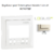 Enjoliveur pour interrupteur horaire 1 circuit LOGUS 90743TMF Ivoire