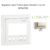 Enjoliveur pour interrupteur horaire 1 circuit LOGUS 90743TPE Perle
