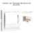 Enjoliveur pour Chonothermostat avec capteur IR Logus 90749 TPE Perle
