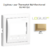 Enjoliveur pour Chonothermostat avec capteur IR Logus 90749 TDU Doré