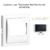 Enjoliveur pour Chonothermostat avec capteur IR Logus 90749 TPM Noir MAT