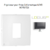 Enjoliveur pour prise informatique RJ45 LOGUS 90751TIS Gris