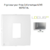 Enjoliveur pour prise informatique RJ45 LOGUS 90751TAL Alumine