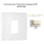 Enjoliveur pour prise informatique RJ45 LOGUS 90751TMF Ivoire