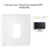 Enjoliveur pour prise informatique RJ45 LOGUS 90751TPM Noir MAT