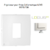 Enjoliveur pour prise informatique RJ45 LOGUS 90751TBR Blanc