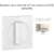 Enjoliveur pour Va-et-vient rotatif avec indication I,0,II Logus 90760 TPE Perle