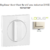 Enjoliveur pour Va-et-vient rotatif avec indication I,0,II Logus 90760 TMF Ivoire