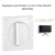 Enjoliveur pour va-et-vient et poussoir rotatif Logus 90761 TPM Noir MAT