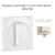 Enjoliveur pour va-et-vient et poussoir rotatif Logus 90761 TMF Ivoire