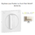 Enjoliveur pour va-et-vient et poussoir rotatif Logus 90761 TPE Perle