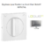 Enjoliveur pour va-et-vient et poussoir rotatif Logus 90761 TAL Alumine