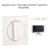 Enjoliveur pour Interrupteur rotatif 3 positions Logus 90765TPM Noir MAT