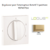 Enjoliveur pour Interrupteur rotatif 3 positions Logus 90765TDU Doré