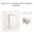 Enjoliveur pour Interrupteur rotatif 3 positions Logus 90765TMF Ivoire