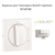 Enjoliveur pour Interrupteur rotatif 3 positions Logus 90765TGE Glace