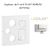 Enjoliveur pour R-TV-SAT-RJ45-FO Logus 90770 TGE