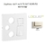 Enjoliveur pour R-TV-SAT-RJ45-FO Logus 90770 TMF