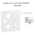 Enjoliveur pour R-TV-SAT-RJ45-FO Logus 90770TBR Blanc