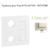 Enjoliveur Prise mixte R-TV-RJ45 Fibre Optique Logus 90774TMF Ivoire