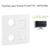 Enjoliveur Prise mixte R-TV-RJ45 Fibre Optique Logus 90774TPM Noir MAT