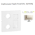 Enjoliveur Prise mixte R-TV-RJ45 Fibre Optique Logus 90774TPE Perle