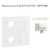 Enjoliveur Prise mixte R-TV-RJ45 Fibre Optique Logus 90774TBR Blanc