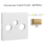 Enjoliveur pour prise R TV SAT LOGUS 90775TDU Doré