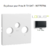 Enjoliveur pour prise R TV SAT LOGUS 90775TPM Noir MAT