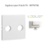 Enjoliveur pour prise R TV LOGUS 90776TGE Glace