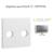 Enjoliveur pour prise R TV LOGUS 90776TAL Alumine