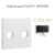 Enjoliveur pour prise R TV LOGUS 90776TPM Noir MAT