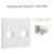 Enjoliveur pour prise R TV LOGUS 90776TPE Perle