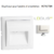 Enjoliveur pour lumière d'orientation logus 90 90782TBR Blanc