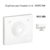 Enjoliveur pour poussoir à clé Apolo 50351TBM Blanc MAT
