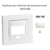 Enjoliveur pour détecteur de mouvement mural apolo 5000 50403TBR Blanc