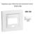 Enjoliveur pour détecteur de mouvement mural apolo 5000 50403TBM Blanc MAT