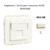 Adaptateur avec 1 module 1 sortie pour connecteur RJ45 Apolo 50441SMF Ivoire