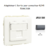 Adaptateur avec 1 module 1 sortie pour connecteur RJ45 Apolo 50441SGR Graphite