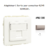 Adaptateur avec 1 module 1 sortie pour connecteur RJ45 Apolo 50441SPL Platine