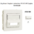 Enjoliveur Coupleur Connecteur fibre optique SC APC Duplex Apolo 50448SBR Blanc