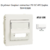 Enjoliveur Coupleur Connecteur fibre optique SC APC Duplex Apolo 50448SBM Blanc MAT