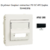 Enjoliveur Coupleur Connecteur fibre optique SC APC Duplex Apolo 50448SPM Noir MAT