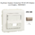 Enjoliveur Coupleur Connecteur fibre optique SC APC Simplex - LC Duplex Apolo 50449SCH Champagne
