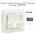 Enjoliveur Coupleur Connecteur fibre optique SC APC Simplex - LC Duplex Apolo 50449SGR Graphite