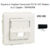 Enjoliveur Coupleur Connecteur fibre optique SC APC Simplex - LC Duplex Apolo 50449SPM Noir MAT