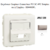 Enjoliveur Coupleur Connecteur fibre optique SC APC Simplex - LC Duplex Apolo 50449SPL Platine
