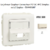 Enjoliveur Coupleur Connecteur fibre optique SC APC Simplex - LC Duplex Apolo 50449SMF Ivoire