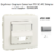 Enjoliveur Coupleur Connecteur fibre optique SC APC Simplex - LC Duplex Apolo 50449SPR Argent