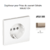 Enjoliveur pour prise de courant schuko APOLO5000 50632TCH Champagne